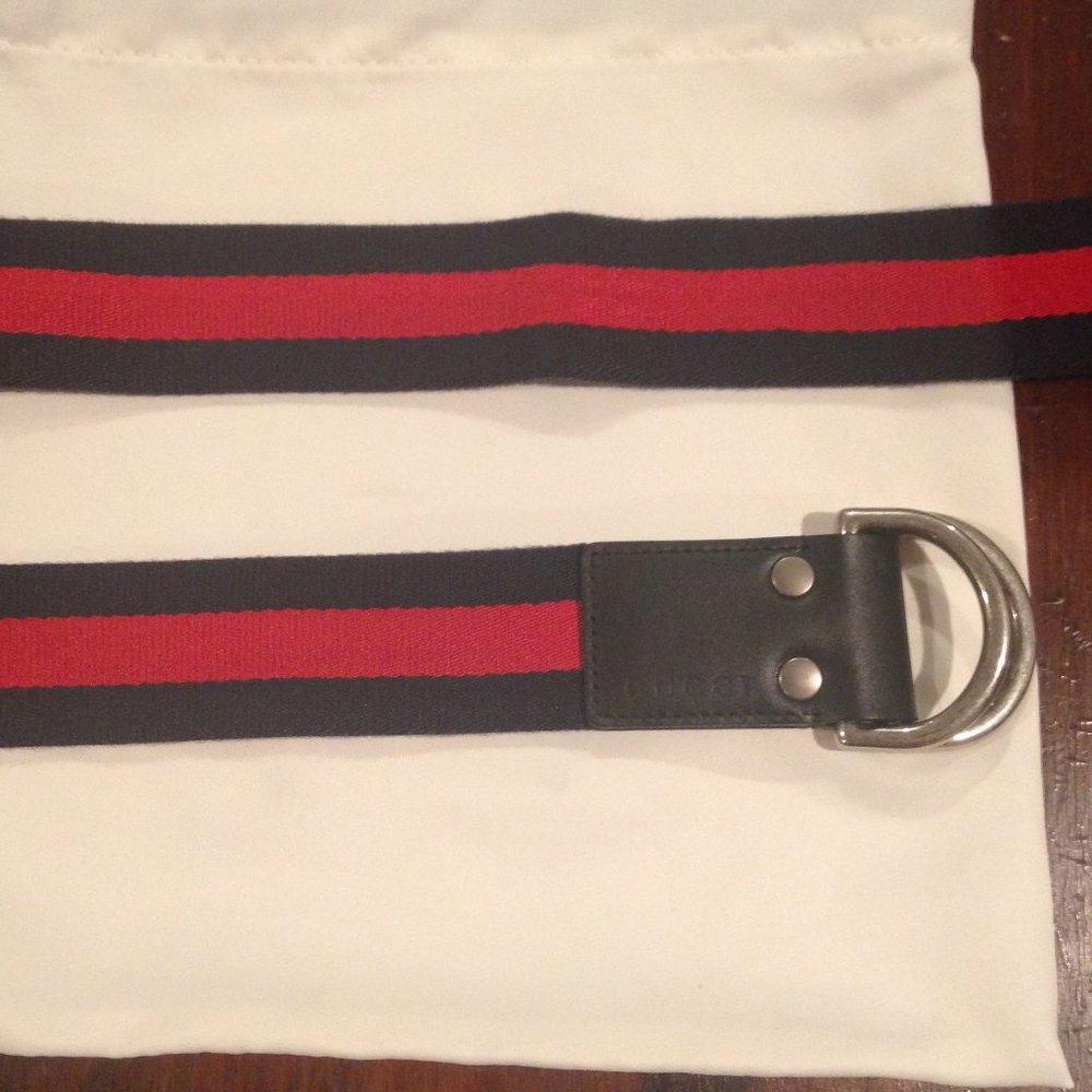 Gucci D-Ring Web Belt
